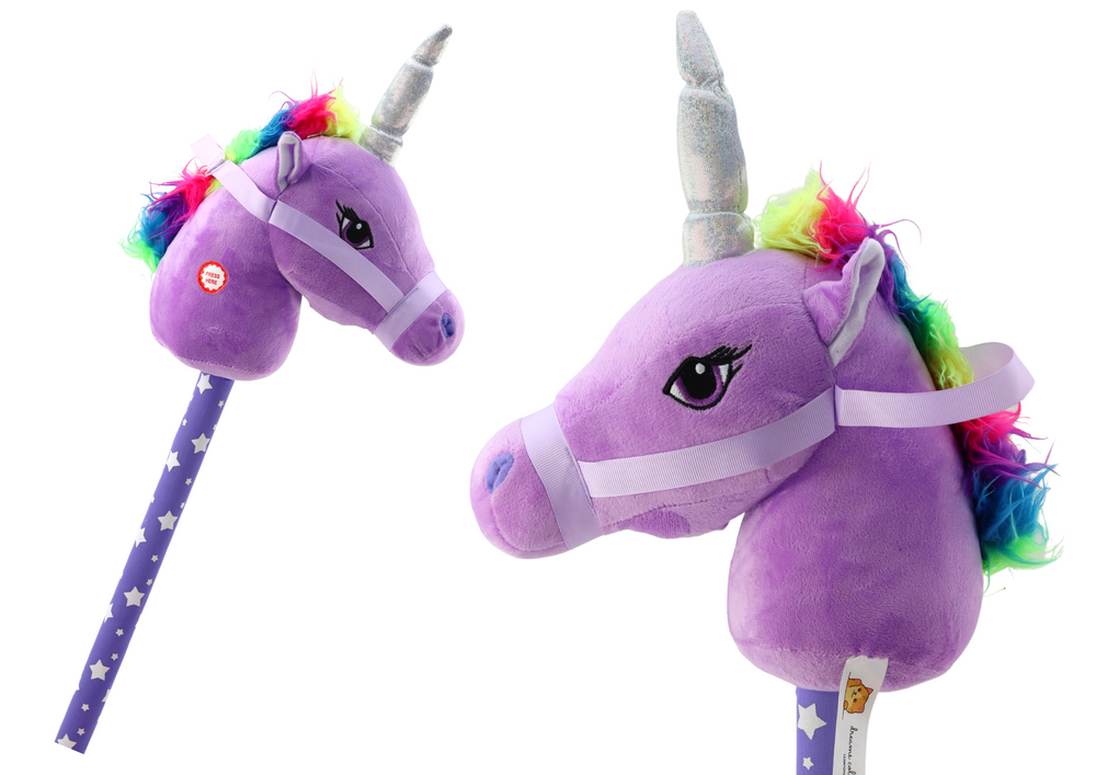 mamido Jednorožec na tyči Hobby Horse se zvuky fialový