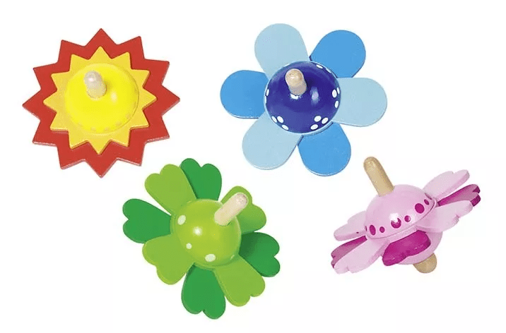 Goki Goki Dřevěná káča - lístky květin