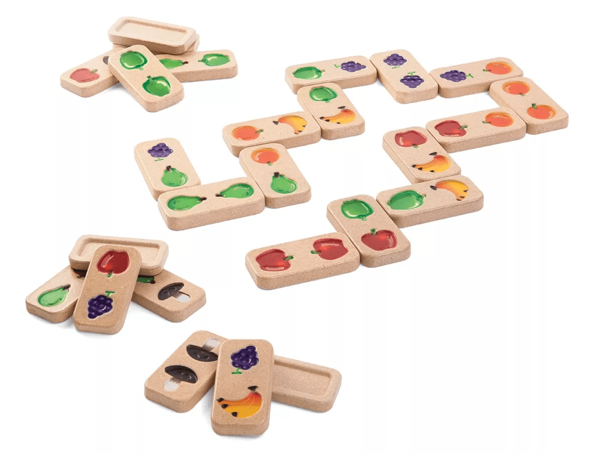 PlanToys PlanToys Domino - Ovoce a zelenina