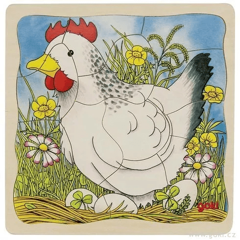 Goki Goki Slepička - vývojové vrstvené puzzle