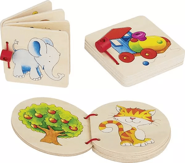 Goki Goki Obrázková knížka pro nejmenší - slon, dům, lokomotiva