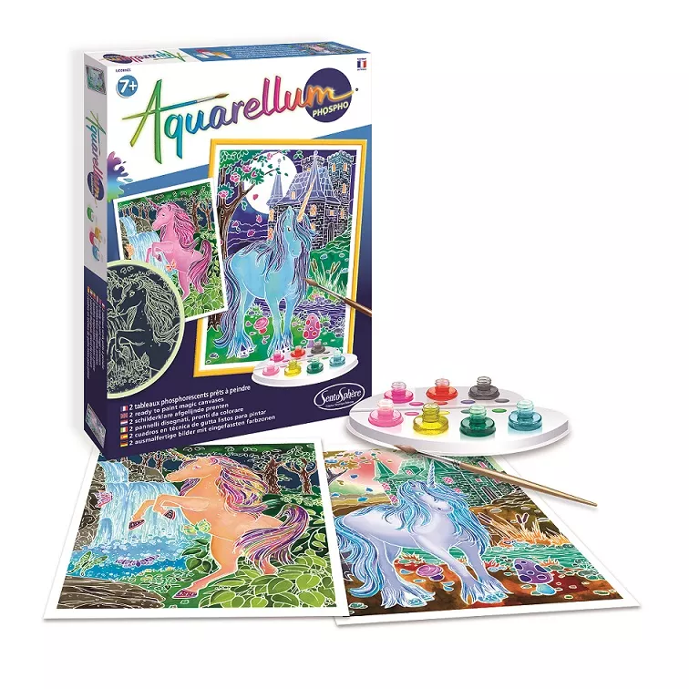 Sentosphere Sentosphere Akvarely svítící ve tmě - Jednorožci