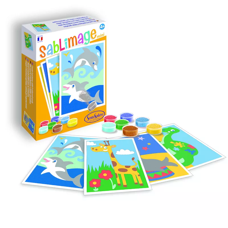 Sentosphere Sentosphere Sablimage mini: Pískové obrázky - Exotická zvířata