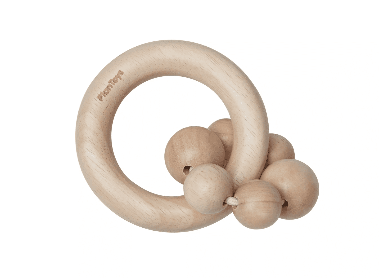 PlanToys PlanToys Chrastítko korálky - přírodní