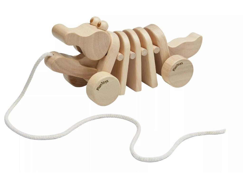 PlanToys PlanToys Tančící krokodýl - přírodní