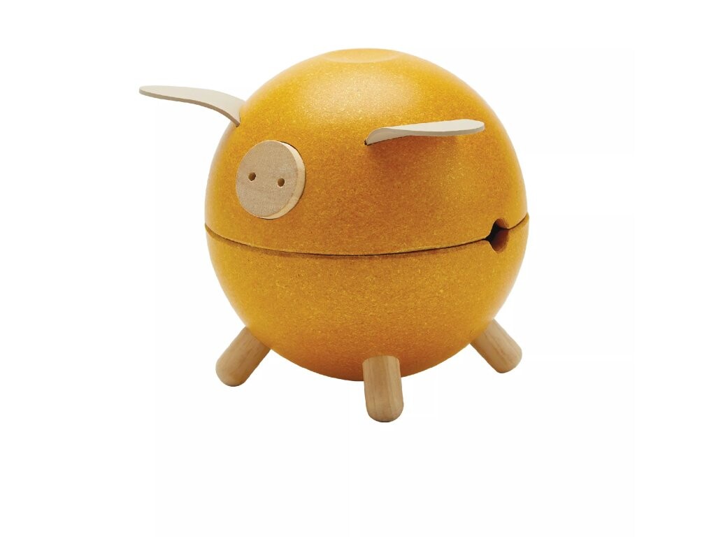 PlanToys PlanToys Kasička - žluté prasátko 