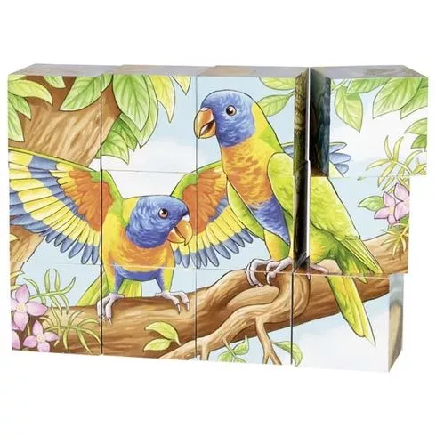 Goki Goki Puzzle - Kostky zvířata Austrálie, 12 ks