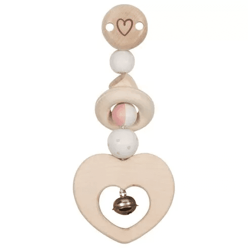 Goki Goki Hračka s klipem - Srdce s rolničkou