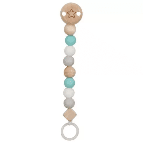 Goki Goki Šňůrka na dudlík - Hvězda, tyrkysová