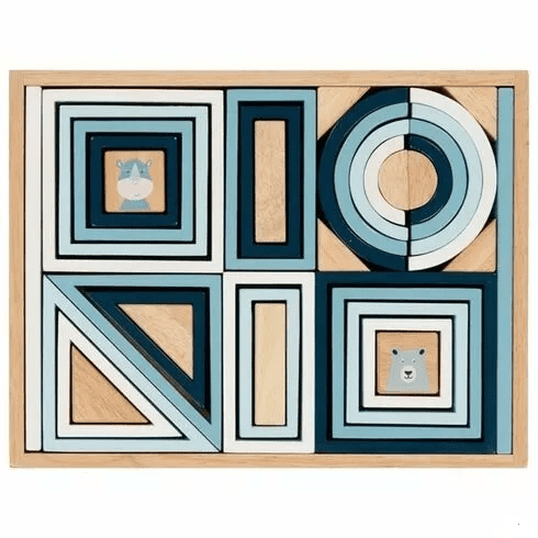 Goki Goki Stavebnice - pastelově modrá