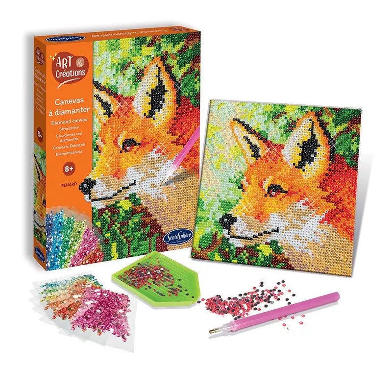 Sentosphere Sentosphere Diamantové plátno - Liška