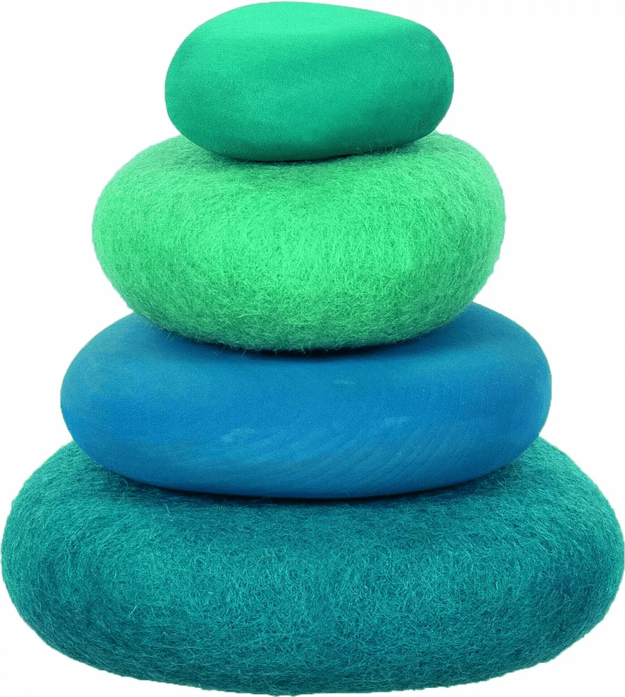Goki Goki Stohování - Vlněné a dřevěné kameny