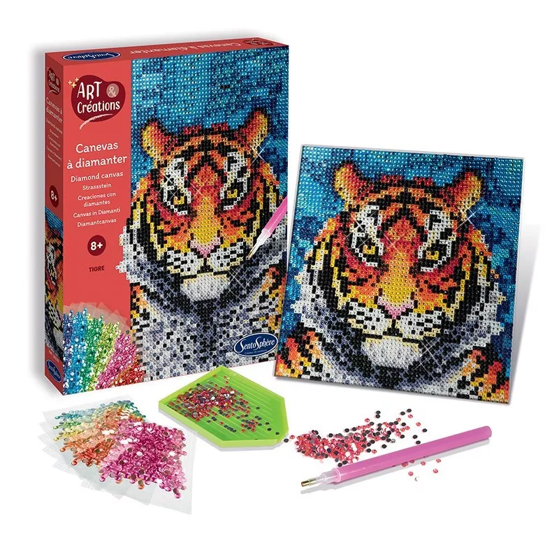 Sentosphere Sentosphere Diamantové plátno - Tygr
