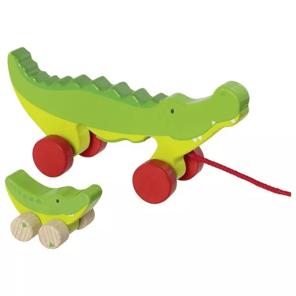 Goki Goki Tahací krokodýl s mládětem