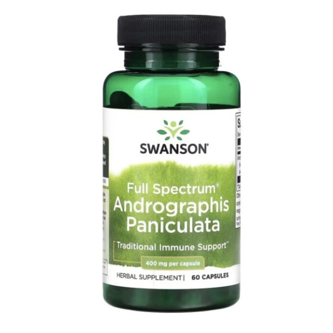 Swanson Full Spectrum Andrographis Paniculata měkýn latnatý 400 mg 60 kapslí