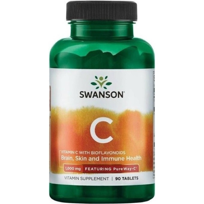 Swanson Vitamin C 1000 mg 90 kapslí