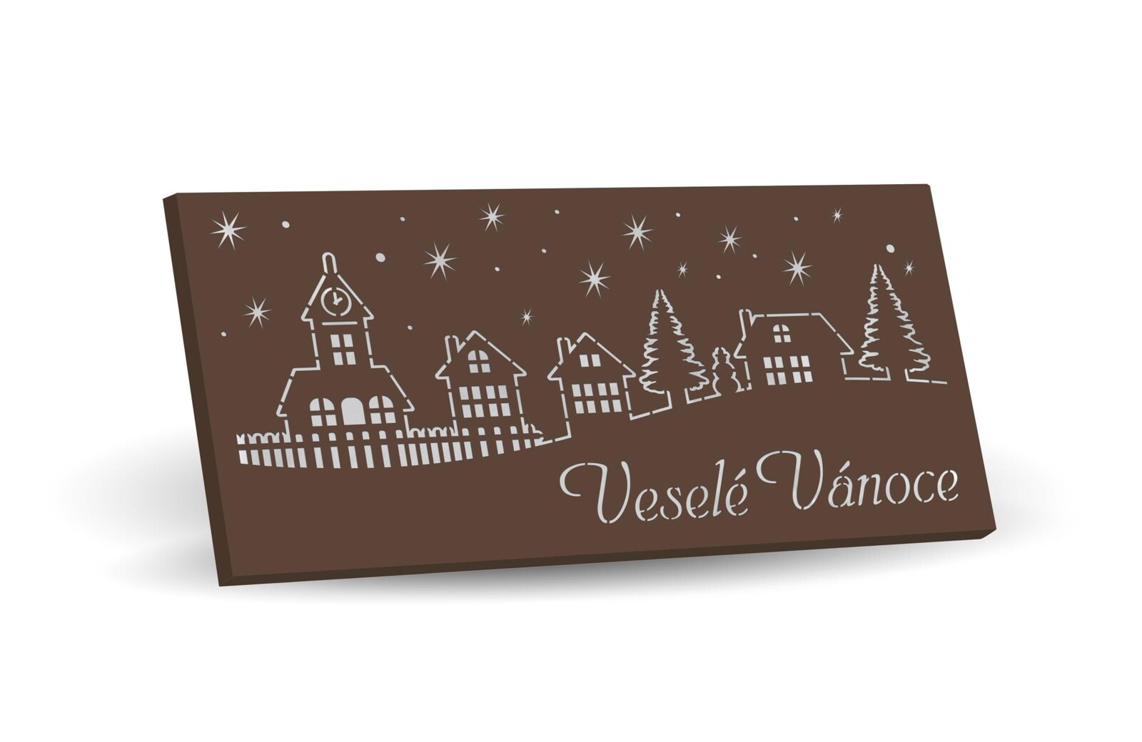 Hořká čokoláda 72% s brusinkami, Veselé Vánoce, 175 g