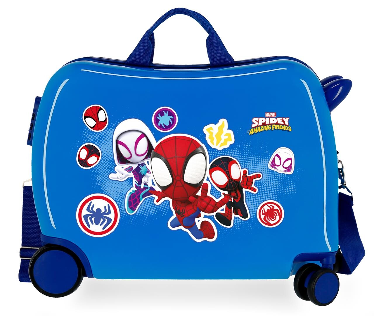 JOUMMABAGS Dětský kufřík na kolečkách - odražedlo - Marvel Spidey Amazing Friends - 34L