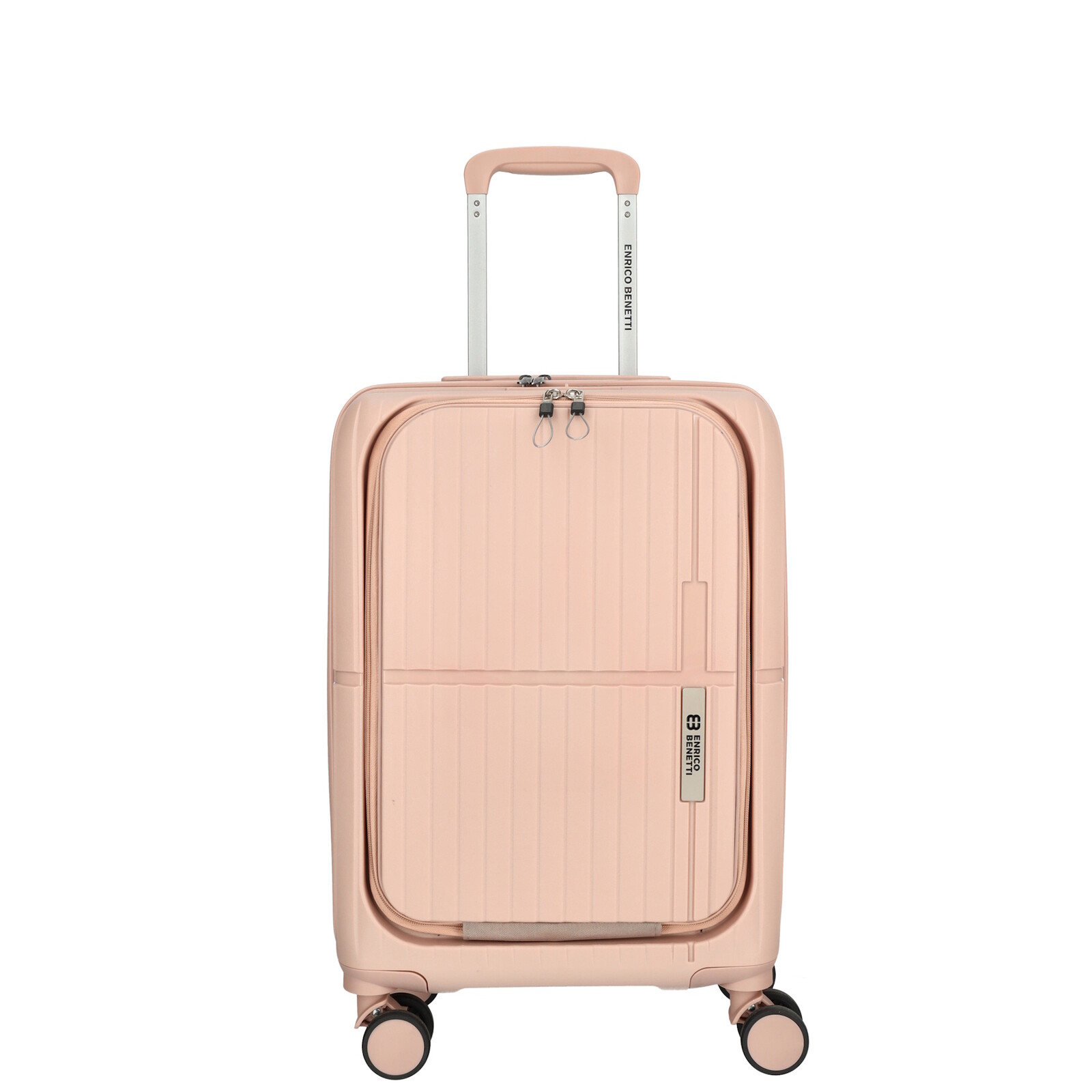 Enrico Benetti Kabinový kufr s vyklápěcí kapsou Tokyo 35x20x55 cm - 35 L - růžový