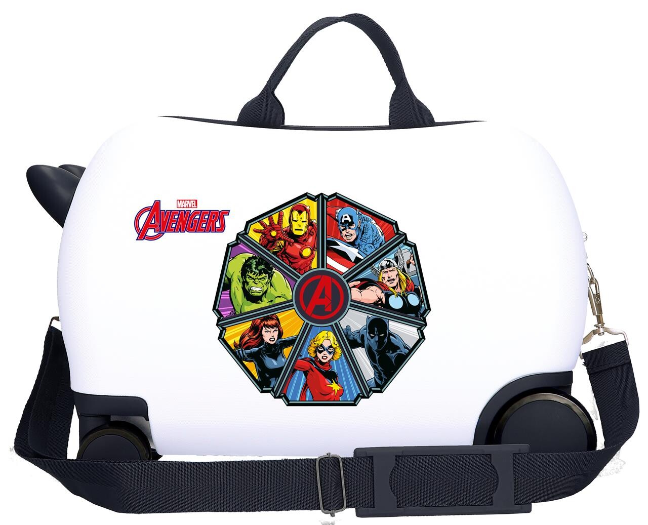Dětský kufřík na kolečkách - odražedlo - Marvel Avangers - 24,5 L