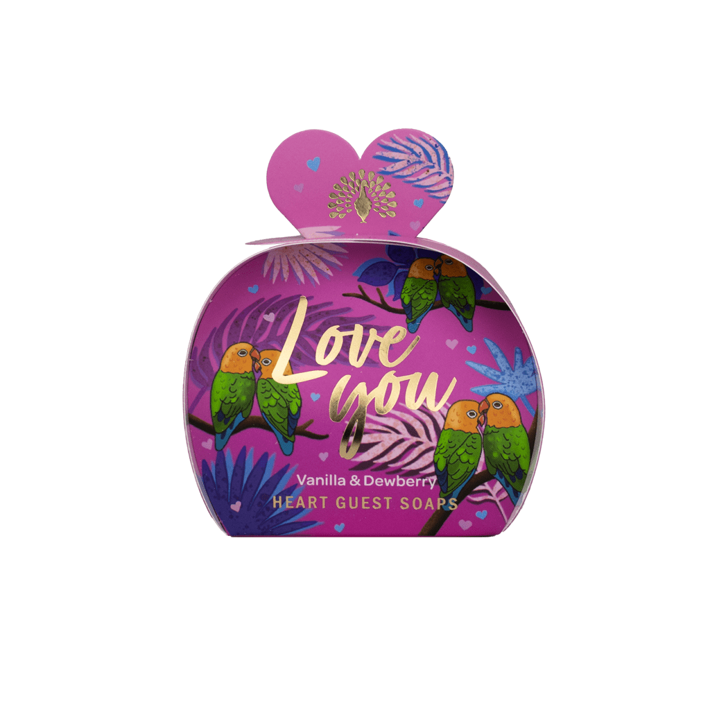 Dárková sada tuhých mýdel Love You - Vanilka & Ostružiník - English Soap Company