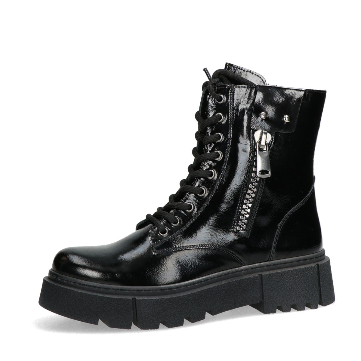 ETIMEĒ dámské kožené kotníkové kozačky - černé - 37