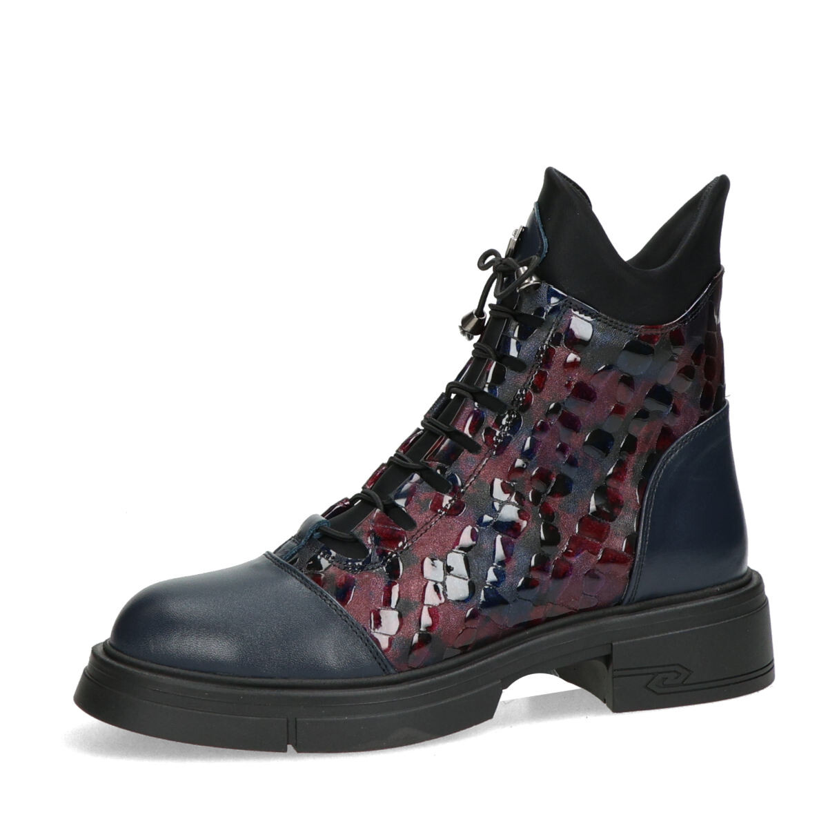 ETIMEĒ dámské kožené kotníkové boty - bordó - 37