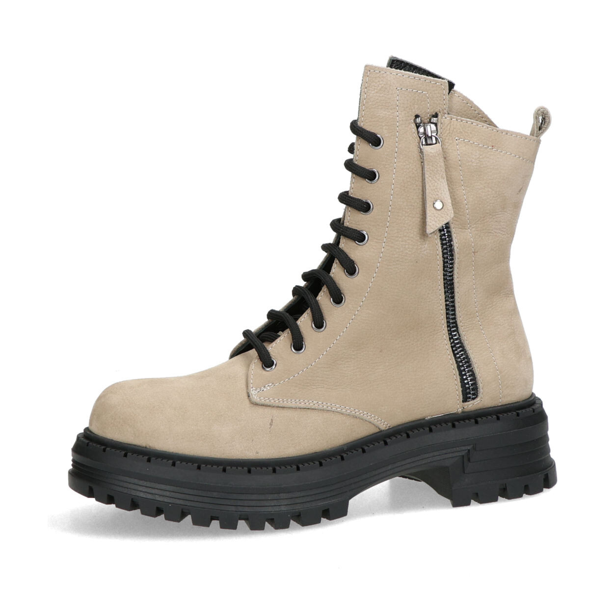 ETIMEĒ dámské nubukové kotníkové boty - béžové - 37