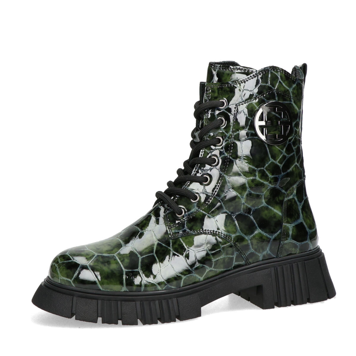 ETIMEĒ dámské stylové kotníkové kozačky - zelené - 37