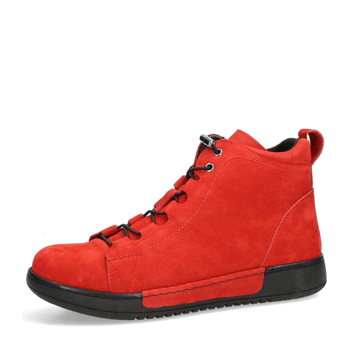 Robel dámské nubukové kotníkové boty - červené - 37