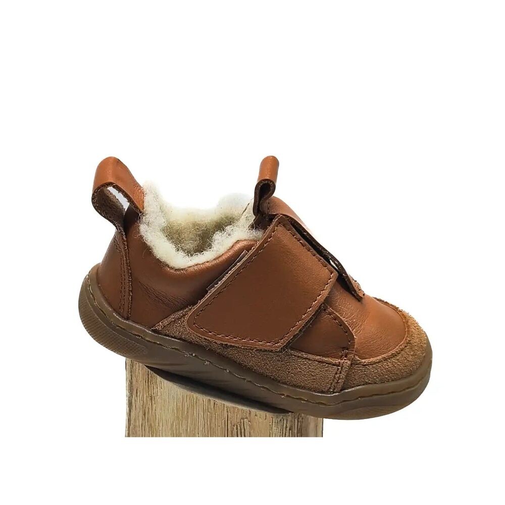 PEGRES PRVNÍ ZIMNÍ BOTIČKY SBF64W Hnědá Dětské první barefoot zateplené botičky - 20