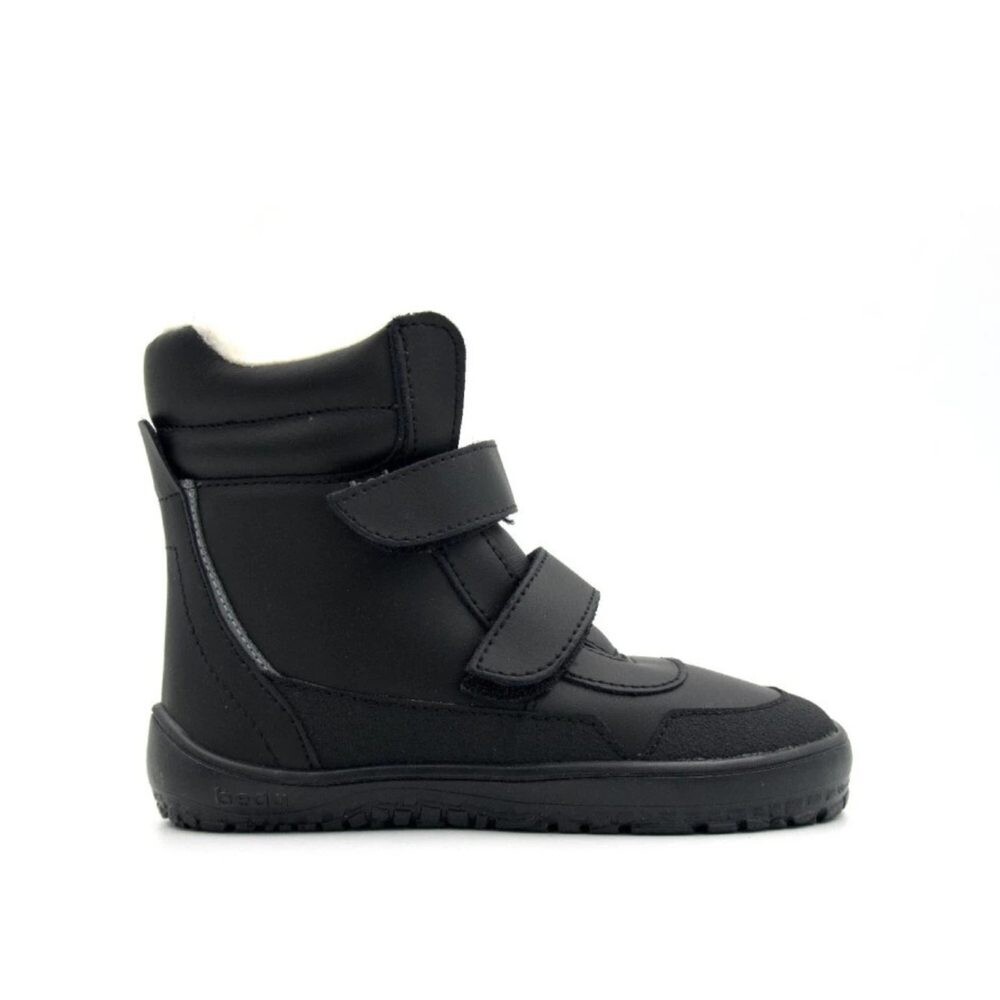 BEDA ZIMNÍ BFN 170070/W/MK/SO PLAYFUL JUST Black Dětské zimní zateplené barefoot boty - 26
