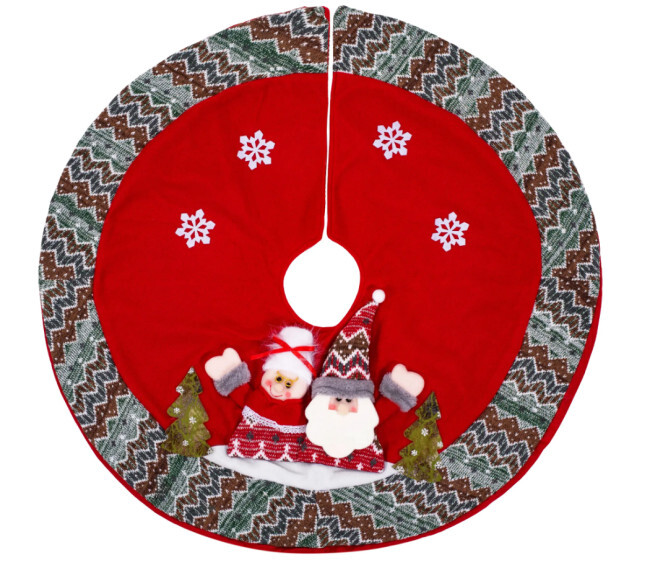 Podložka pod vánoční stromeček YX22025 červená