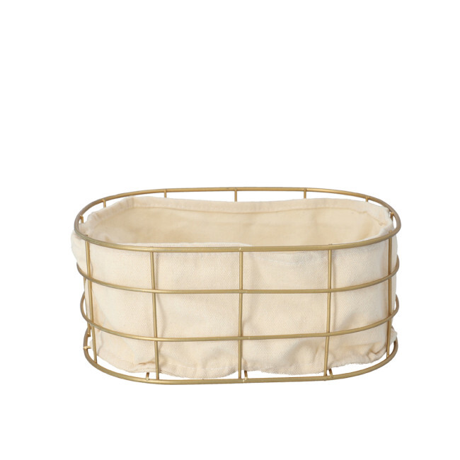 Košík DUNCAN zlatý 810256