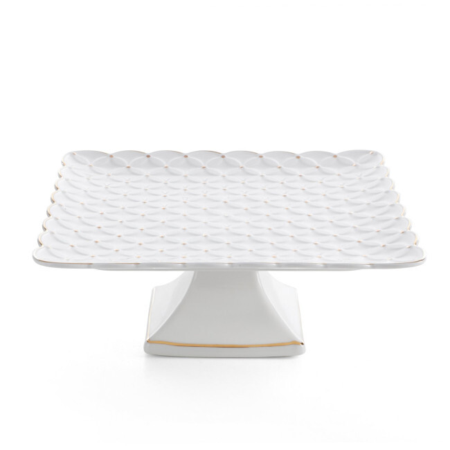 Dekorační podnos BELIA 06 krémový / zlatý