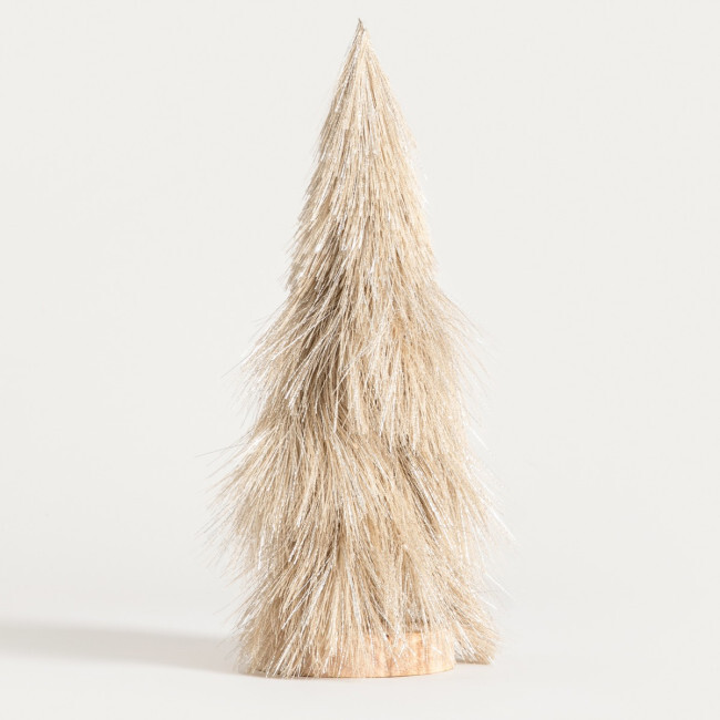Vánoční dekorace CANNE béžový stromek 757570