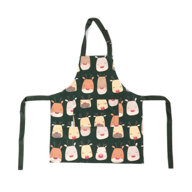 Kuchyňská zástěra REINDEER dětská, zelená 869377