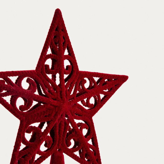 Vánoční dekorace BURGUNDY CHARM hvězda 754517