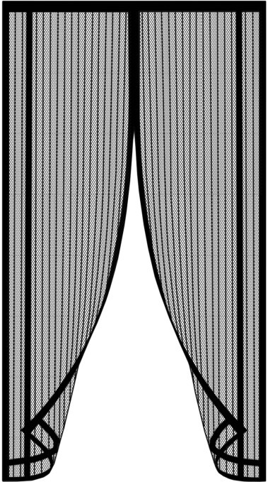 Magnetická síťka proti hmyzu černá