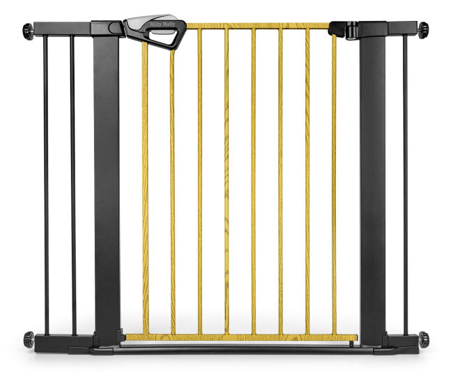 Bezpečnostní zábrana GUARDY 104 s rozšířením, černá / přírodní