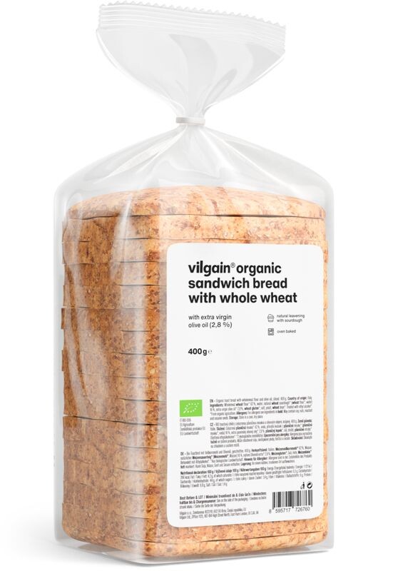 Vilgain Celozrnný toasťák BIO – 400 g