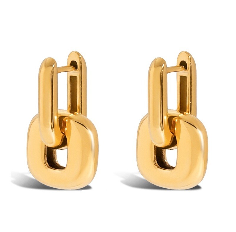 ELENYS Iconic – pozlacené náušnice 18K žluté zlato