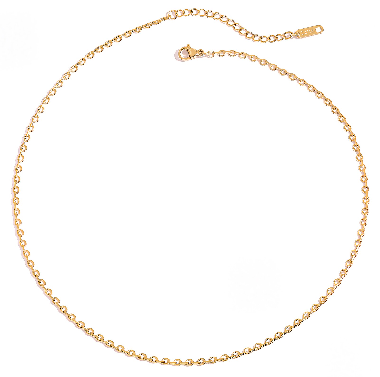 ELENYS Petite Chain – pozlacený náhrdelník 18K žluté zlato Délka: 40+5 cm / max. 45 cm