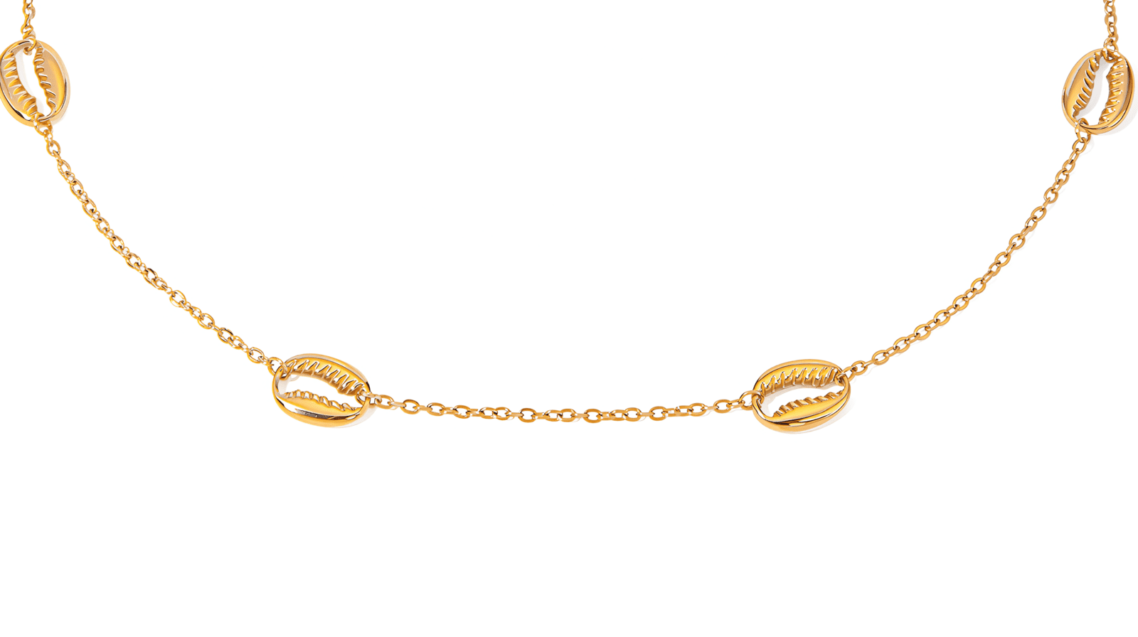 ELENYS Cauri – pozlacený náhrdelník 18K žluté zlato Délka: 38+5 cm / max. 43 cm