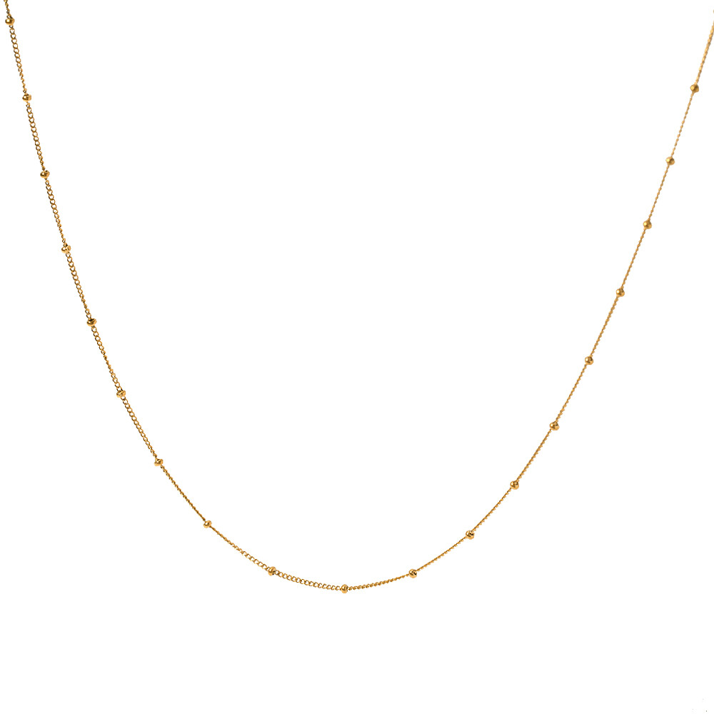 ELENYS Beads Chain – pozlacený náhrdelník 18K žluté zlato Délka: 42+5,5 cm / max. 47,5 cm