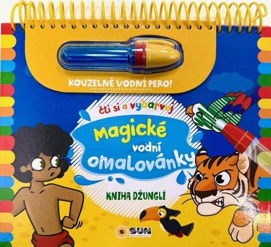Magické vodní omalovánky Kniha Džunglí
