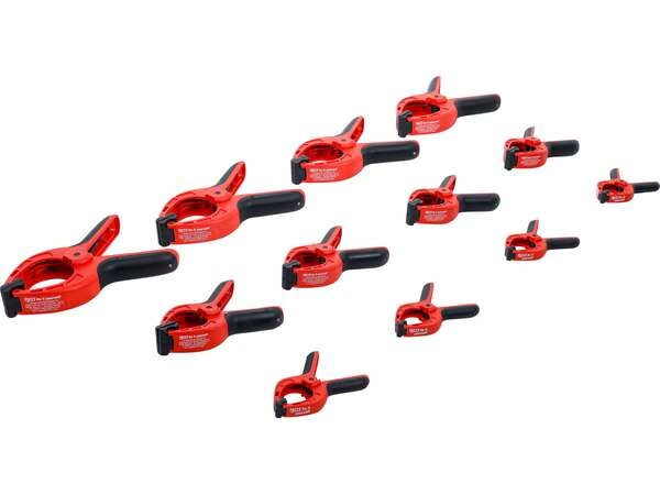 BGS Do it yourself Nylonové svěrky, univerzální, 85-160 mm, sada 12 ks - BGS 59858