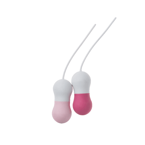 LADY DREAMS Venušiny kuličky set - Pisces růžová/bílá 2 ks