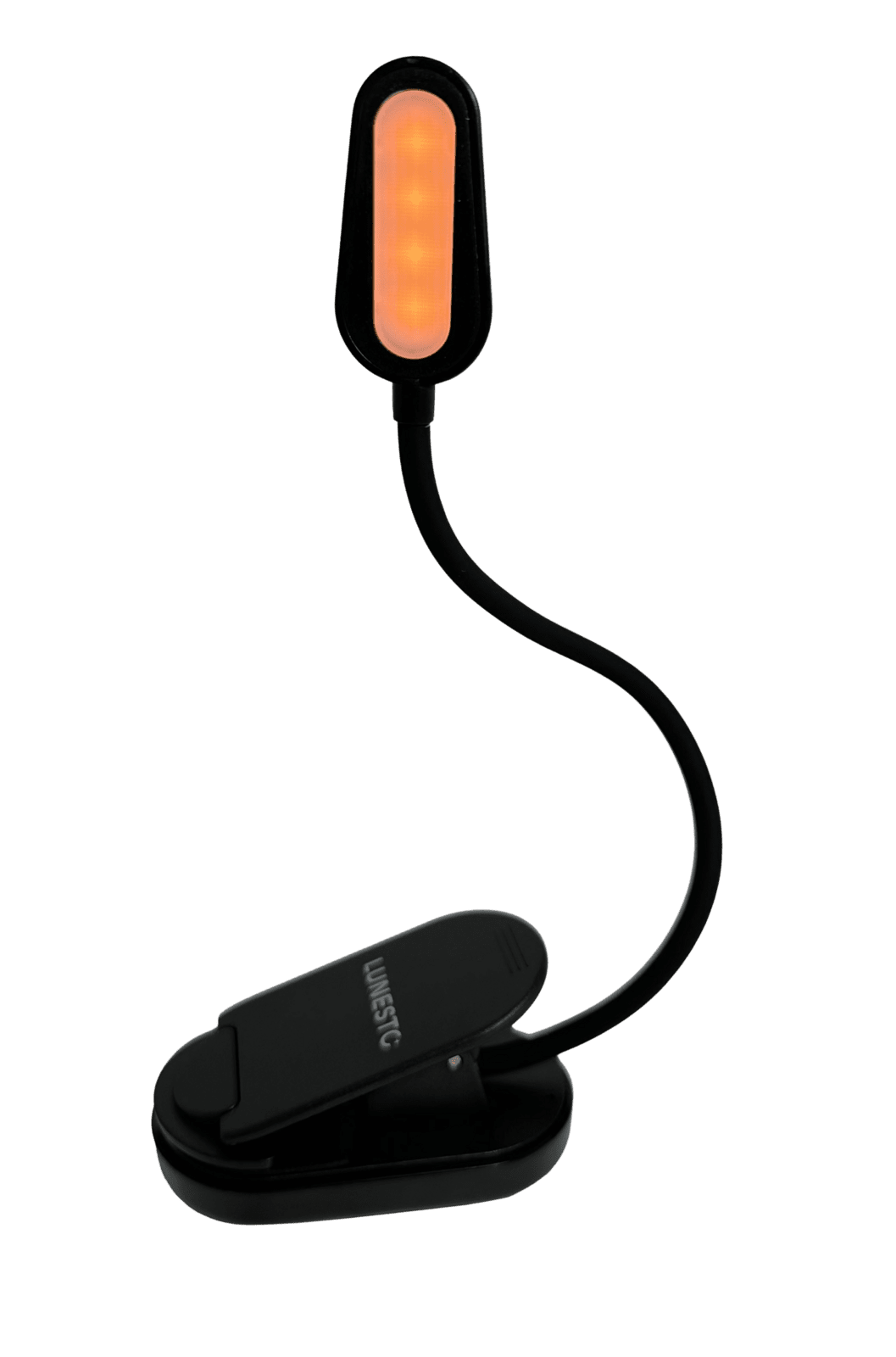 LUNESTO LED Lampička na čtení bez modré složky s CLIP-ONEM černá