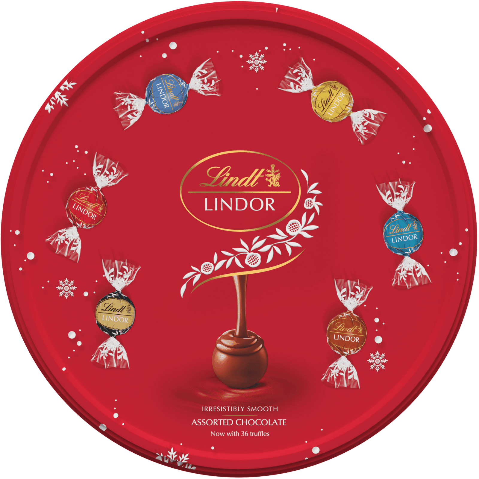 LINDT Bonboniéra LINDOR Mix Pralinek v Plechové Dóze 450 g